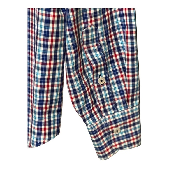 UNTUCKit Modern Fit Plaid Button Front Shirt Men’s Semi-Casual Long Sleeve Large - Picture 3 of 6